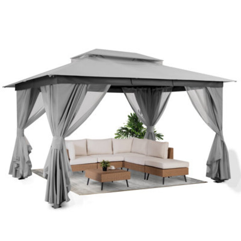 Lausaint Home 10x13 Steel Patio Gazebo