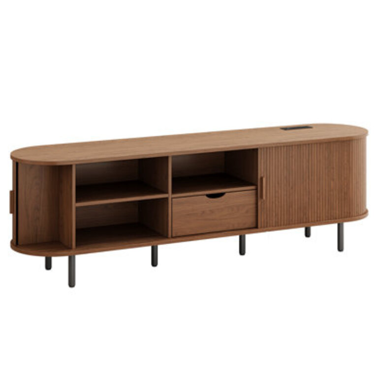 Tv Stand With Storage And Shelves