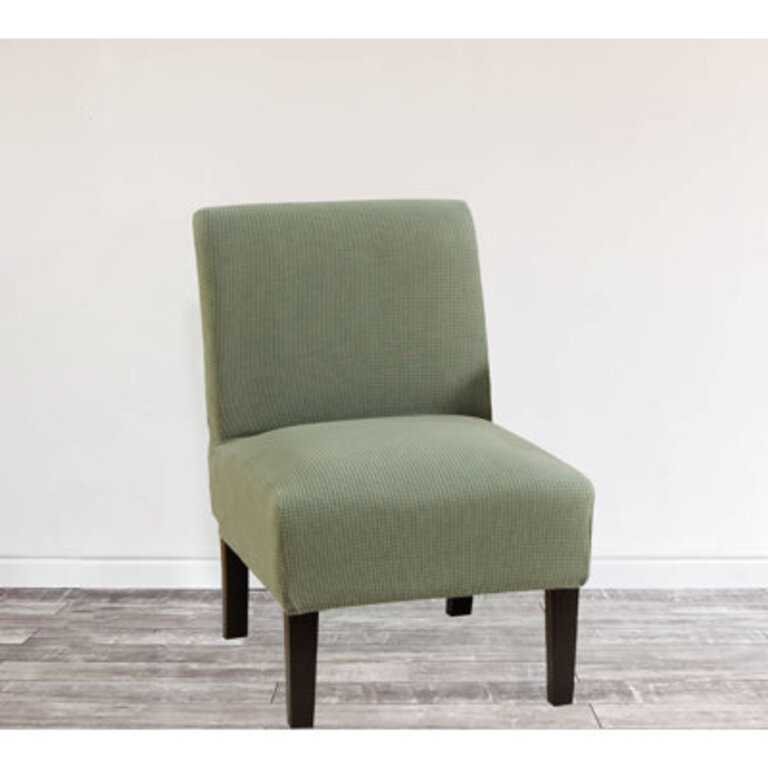 Washable Stretch Fabric Armless Chair Cover - Slipper Chair And Dining Chair Cover