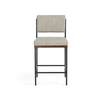 Popovich Upholstered Counter Stool with Metal Frame