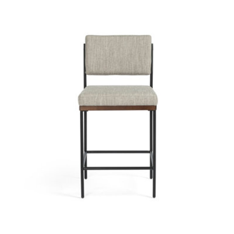 Popovich Upholstered Counter Stool with Metal Frame