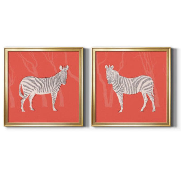 Plains Zebra I Watercolor Painting Print Set Designed by J Paul