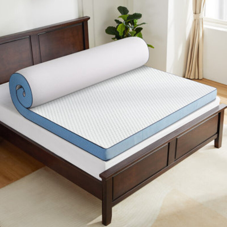 Lincolnville 3 Inch Memory Foam Mattress Topper Cooling Gel-Infused Bed Topper for Back Pain Medium Firm Mattress