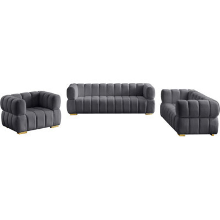 Carlan 91 Velvet Tuxedo Arm Sofa