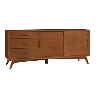 Williams 64 W Solid and Manufactured Wood TV Stand with Adjustable Shelves