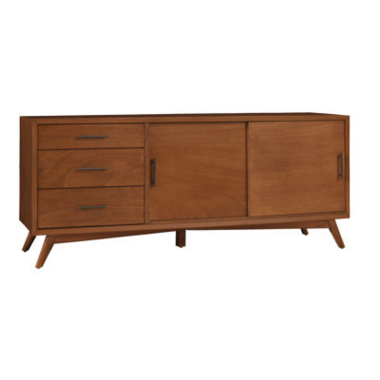 Williams 64 W Solid and Manufactured Wood TV Stand with Adjustable Shelves