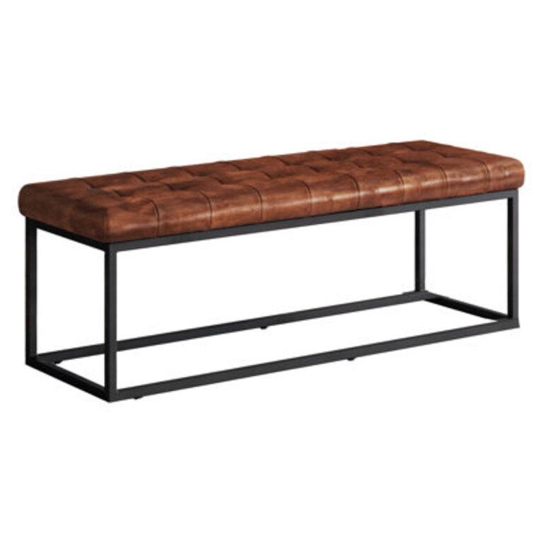 Pearson 50-55 Tufted Genuine Leather Bench