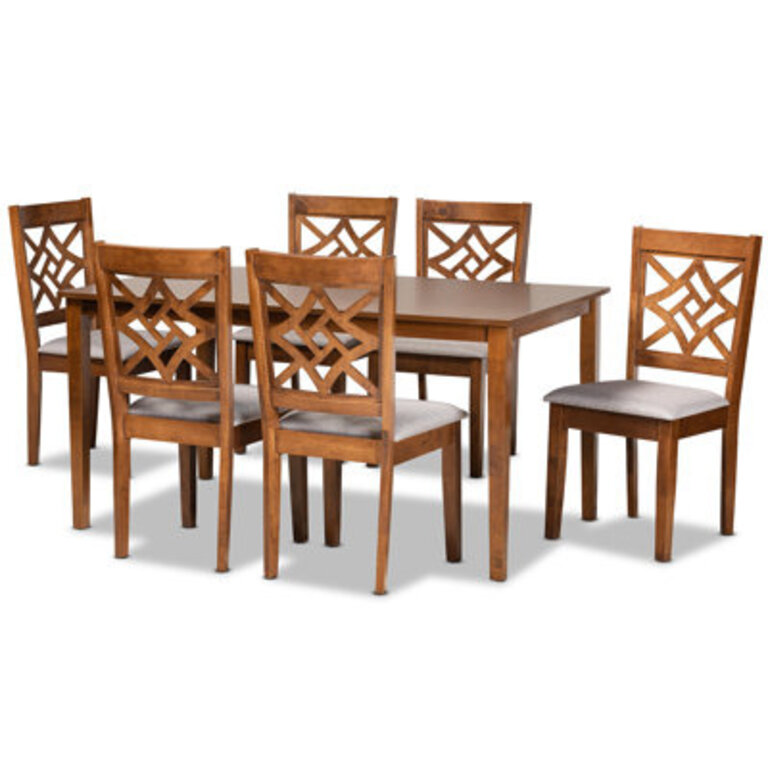 Annorah 6 - Person Four Leg Dining Set