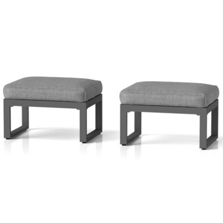 Brandtley Outdoor Aluminum Ottoman