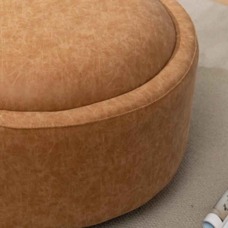 Savinien Upholstered Round Storage Ottoman