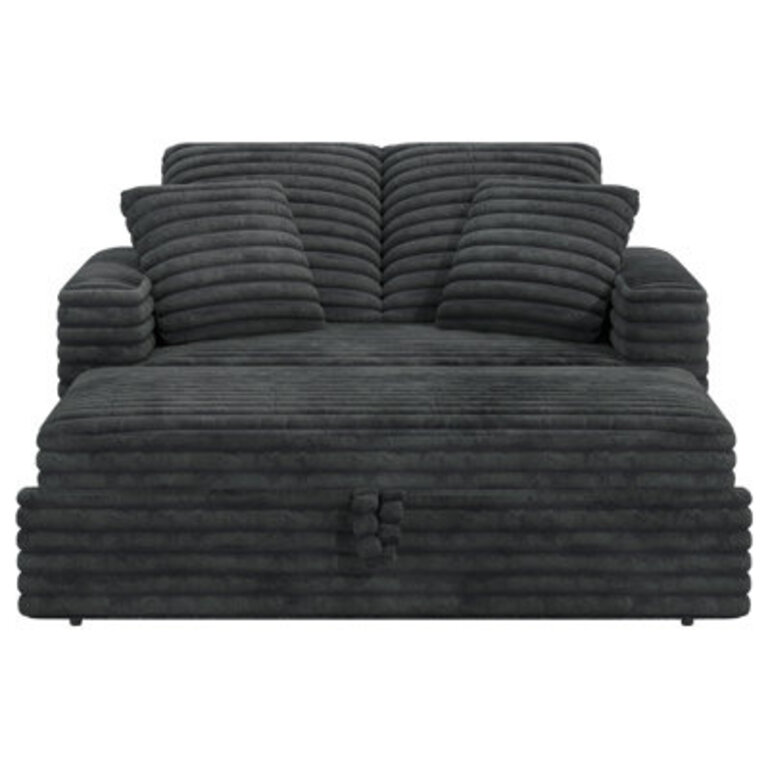 Naykin 2-Person Faux Fur Sofa Bed with Removable Cushion Cover