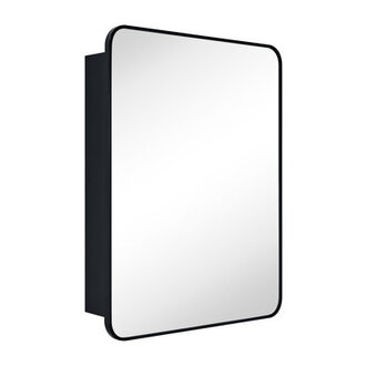 Garnes Recessed or Surface Mount Framed Medicine Cabinet with Adjustable Shelves