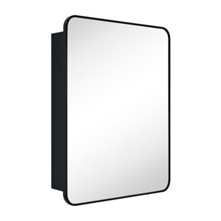 Garnes Recessed or Surface Mount Framed Medicine Cabinet with Adjustable Shelves