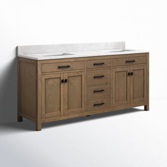 Ajiya 72 Double Bathroom Vanity Set