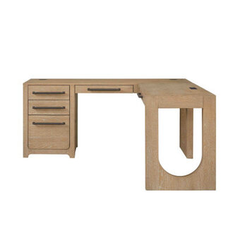 Fitzgerald L-Shaped Computer Desk with Power Outlet