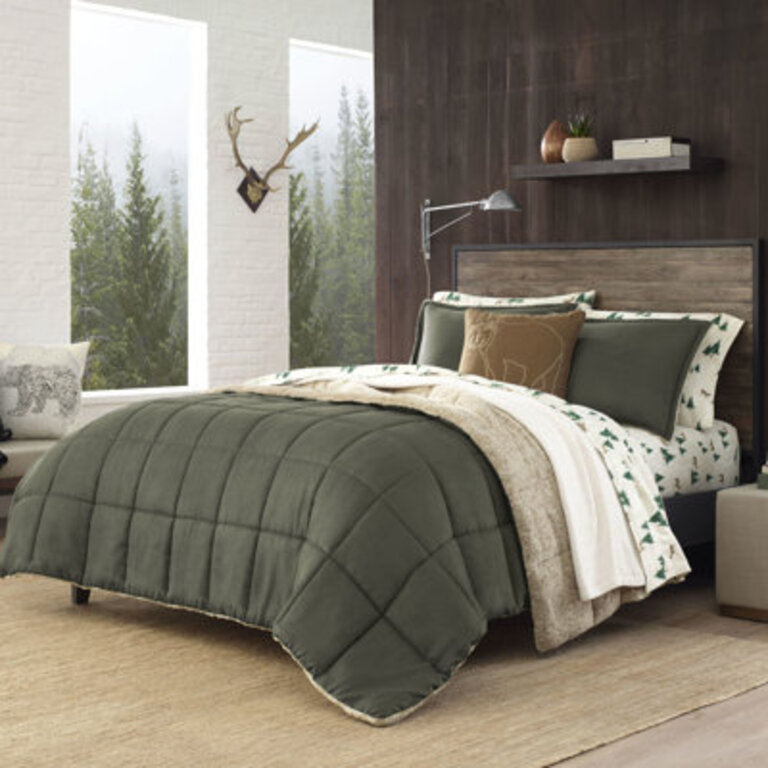 Eddie Bauer Reversible Microsuede Comforter Set