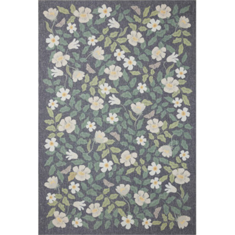 Rifle Paper Co x Loloi Cotswolds COT-02 Primrose Charcoal Rug