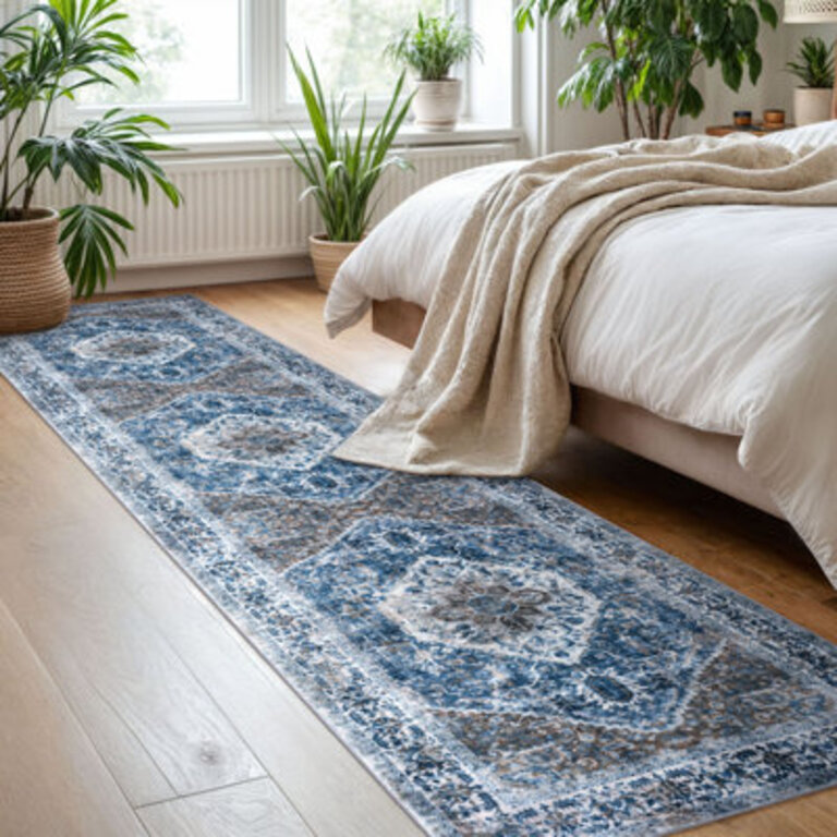 Jodhveer Area Rug Washable Rug Non-Slip Backing Indoor Rugs