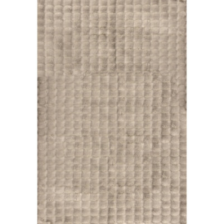 Jeni SuperiorWash Solid Faux Rabbit Machine Washable Area Rug