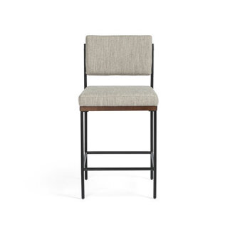 Popovich Upholstered Counter Stool with Metal Frame