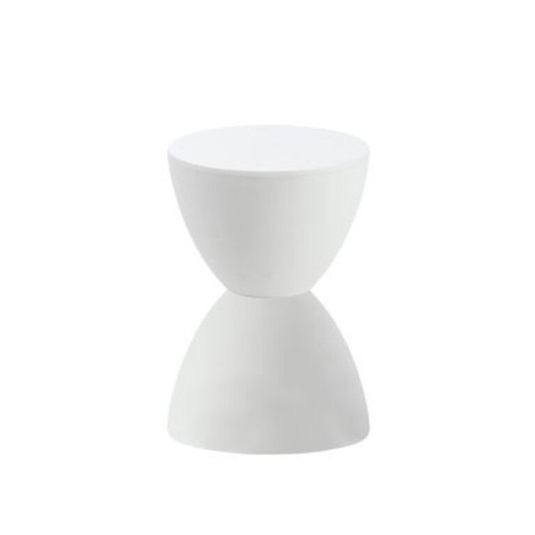Burgess Water-Resistant Hourglass Plastic Accent Stool