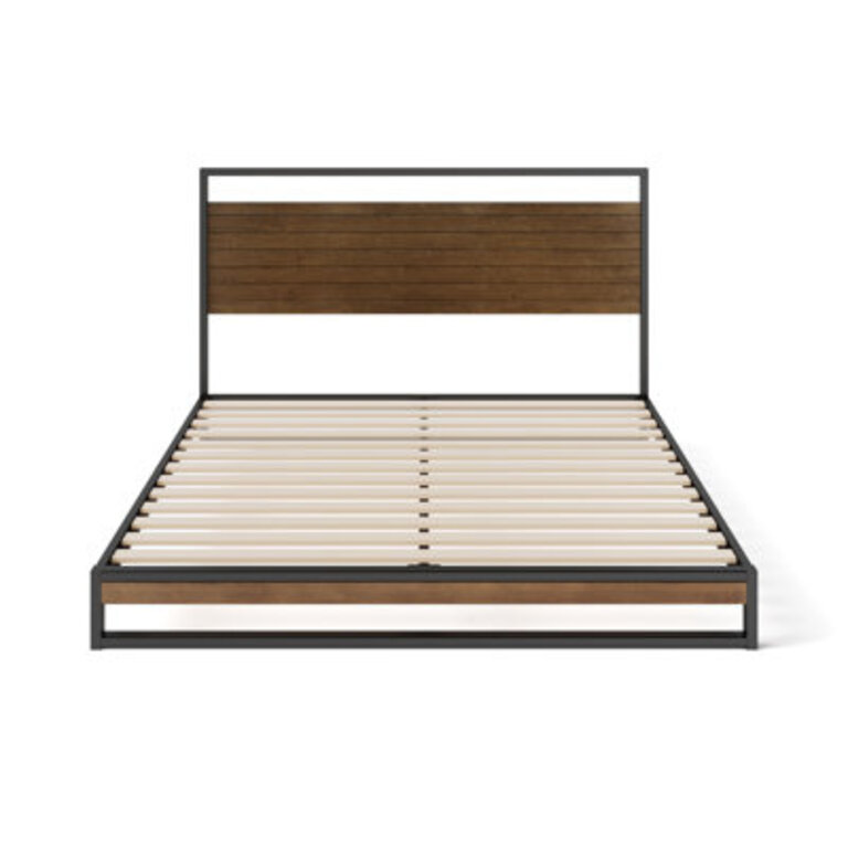 Daniel Bamboo and Metal Platform Bed