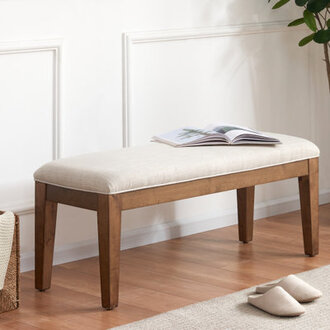Isaura Polyester Upholstered Bench