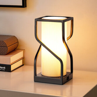 Burdena Metal Touch Control Table Lamp with USB and Bulb Included