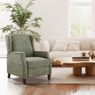 Kars Nailhead Upholstered Recliner
