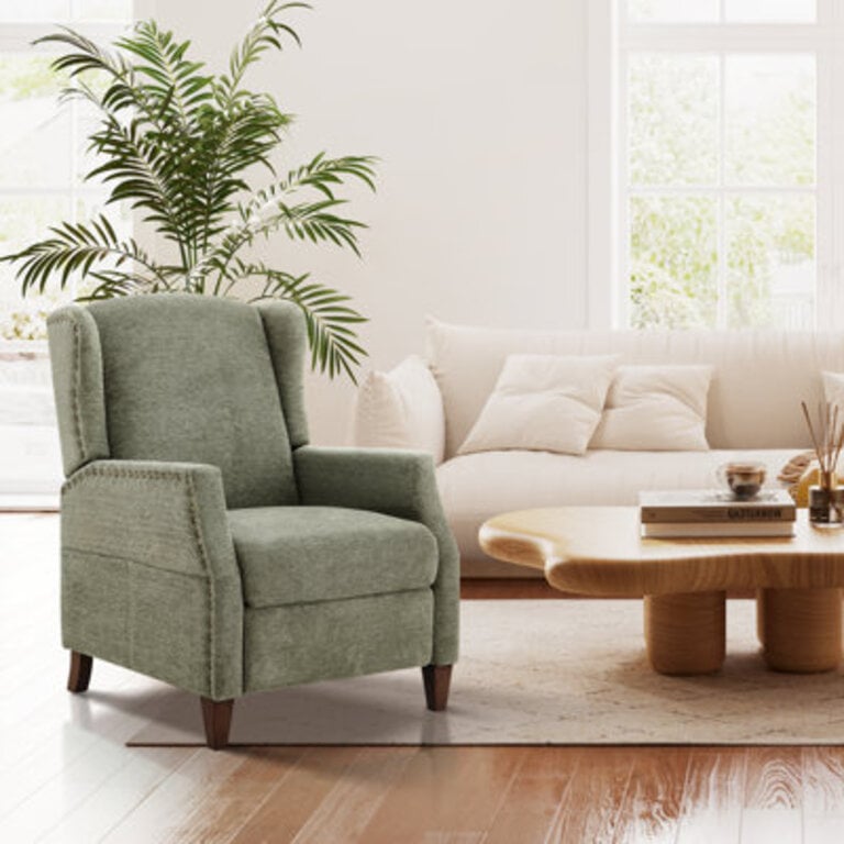 Kars Nailhead Upholstered Recliner