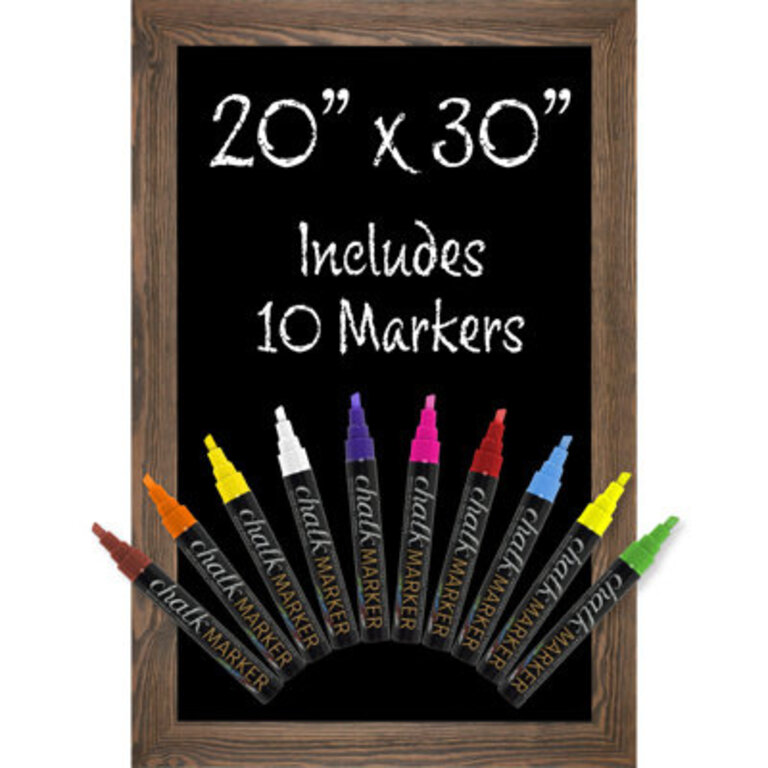 Excello Global Products Yes Steel Wall Manufactured Wood Chalkboard