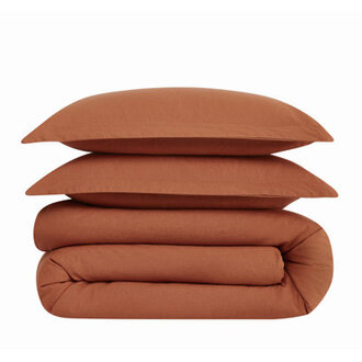 Nena Modern  Contemporary Linen Percale Duvet Cover