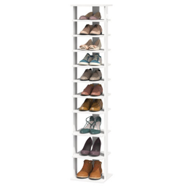 10 Tier Shoe RackShoe Tower for Small Spaces