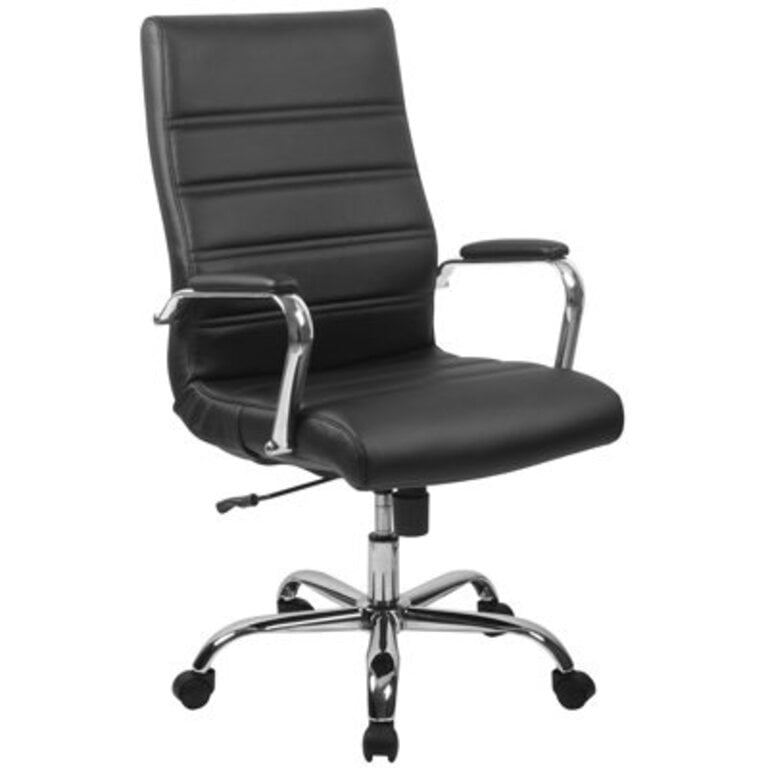 Ergonomic Upholstered High-Back Swivel Office Chair - Basics by Wayfair