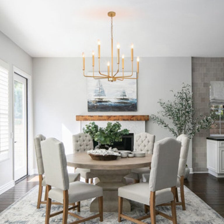 Tybria 8 - Light Dimmable Classic  Traditional Chandelier