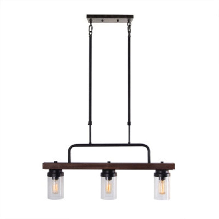 Casteel 3 - Light Kitchen Island Lighting Farmhouse Linear Chandelier for Dining Room