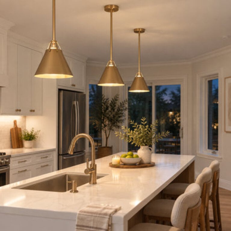Rijja 1 - Light Small Kitchen Island Pendant