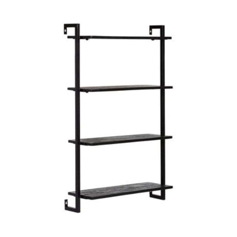 Phantom Solid Wood and Metal Floating Shelf