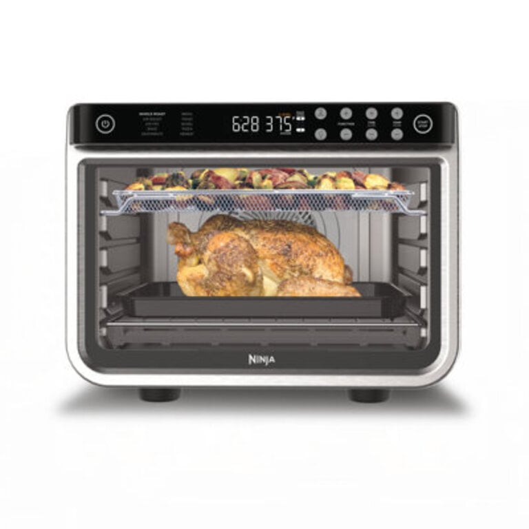 Ninja Foodi 10-in-1 XL Pro Air Fry Digital Countertop Convection Toaster Oven with Dehydrate and Reheat 1800 Watts Stainless Steel Finish Silver
