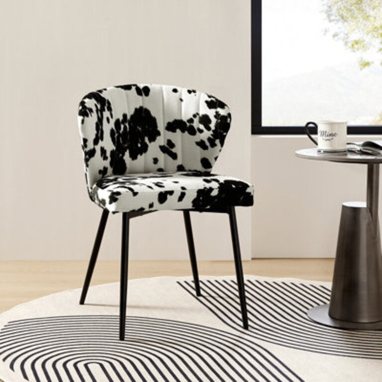 Leona 29H Modern Velvet Accent Chair with Tufted Back