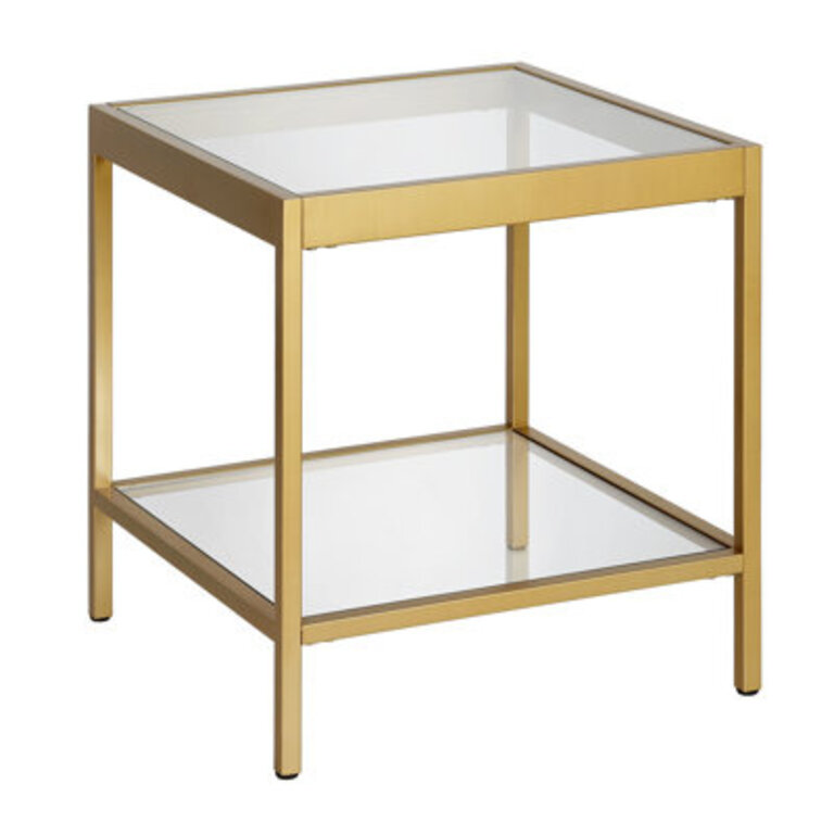 Alexis Glass Top End Table