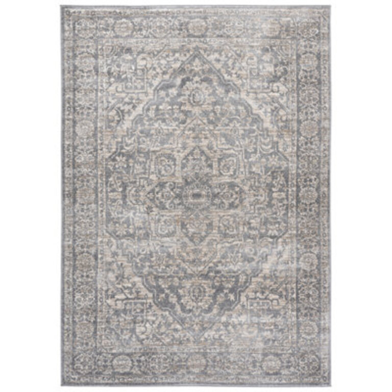 Oriental Light GrayIvory Area Rug