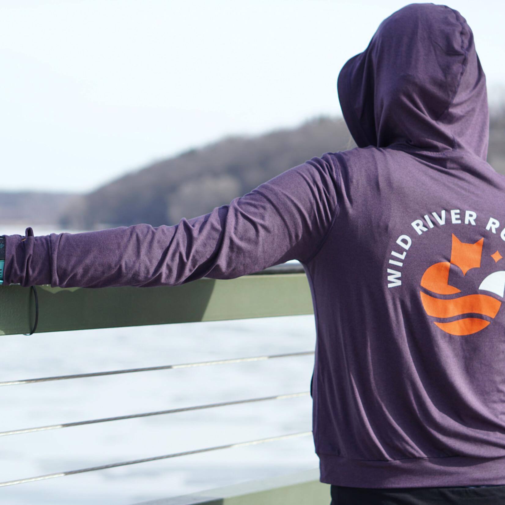 Sky Manufacturing W Tech Hoodie Screen Printed