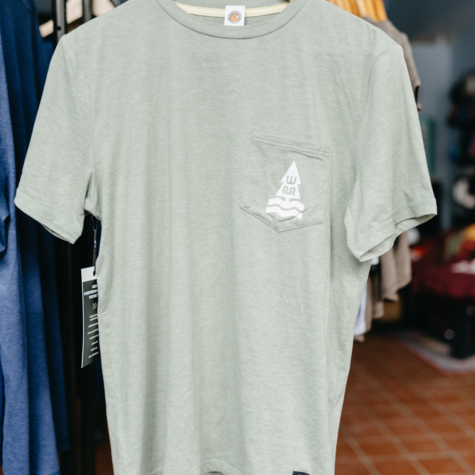 Sky Manufacturing Men's Performance Tech Short Sleeve with Pocket