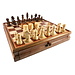 WORLDWISE IMPORTS CHESS AND CHECKERS: WALNUT AND MAPLE INLAID CHEST