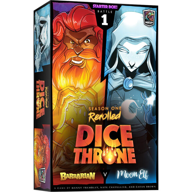 ROXLEY GAMES Dice Throne: Barbarian vs. Moon Elf