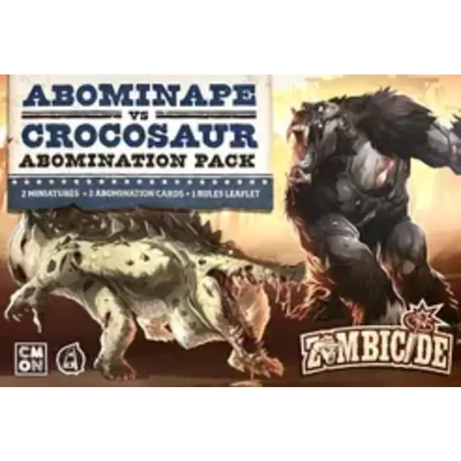 CMON Zombicide Undead or Alive: Abominape vs. Crocosaur Abomination Pack