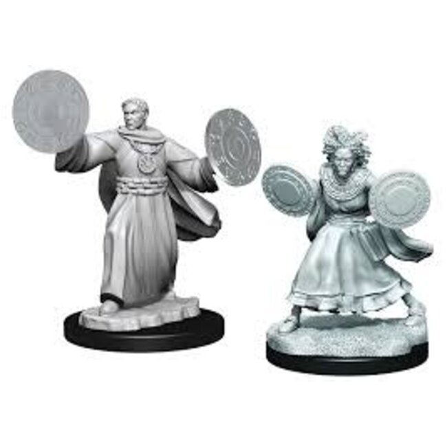 Critical Role Unpainted Miniatures: W1 Human Graviturgy and Chronurgy Wizards Female