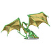 WizKids Adult Emerald Dragon Premium Figure