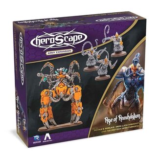 RENEGADE GAMES STUDIOS HEROSCAPE: REVNA'S REBUKE: IRON LICH VISCEROT AND NECROTECH WRAITHRIDERS ARMY EXPANSION